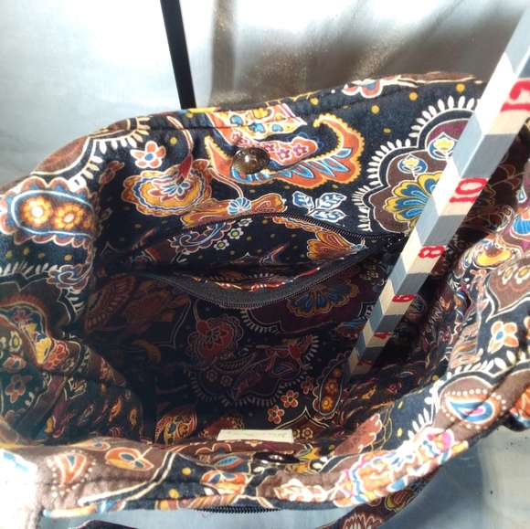 Brown Motif Vera Bradley Over Shoulder Tote § - Picture 9 of 13